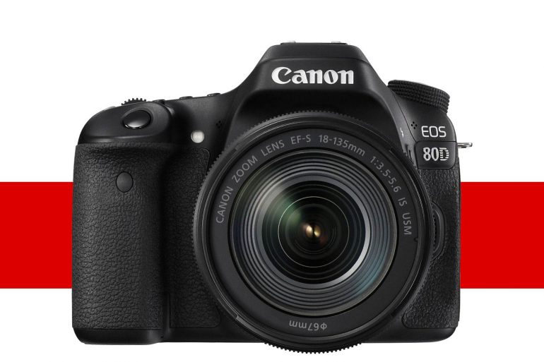 Canon 80D, front view