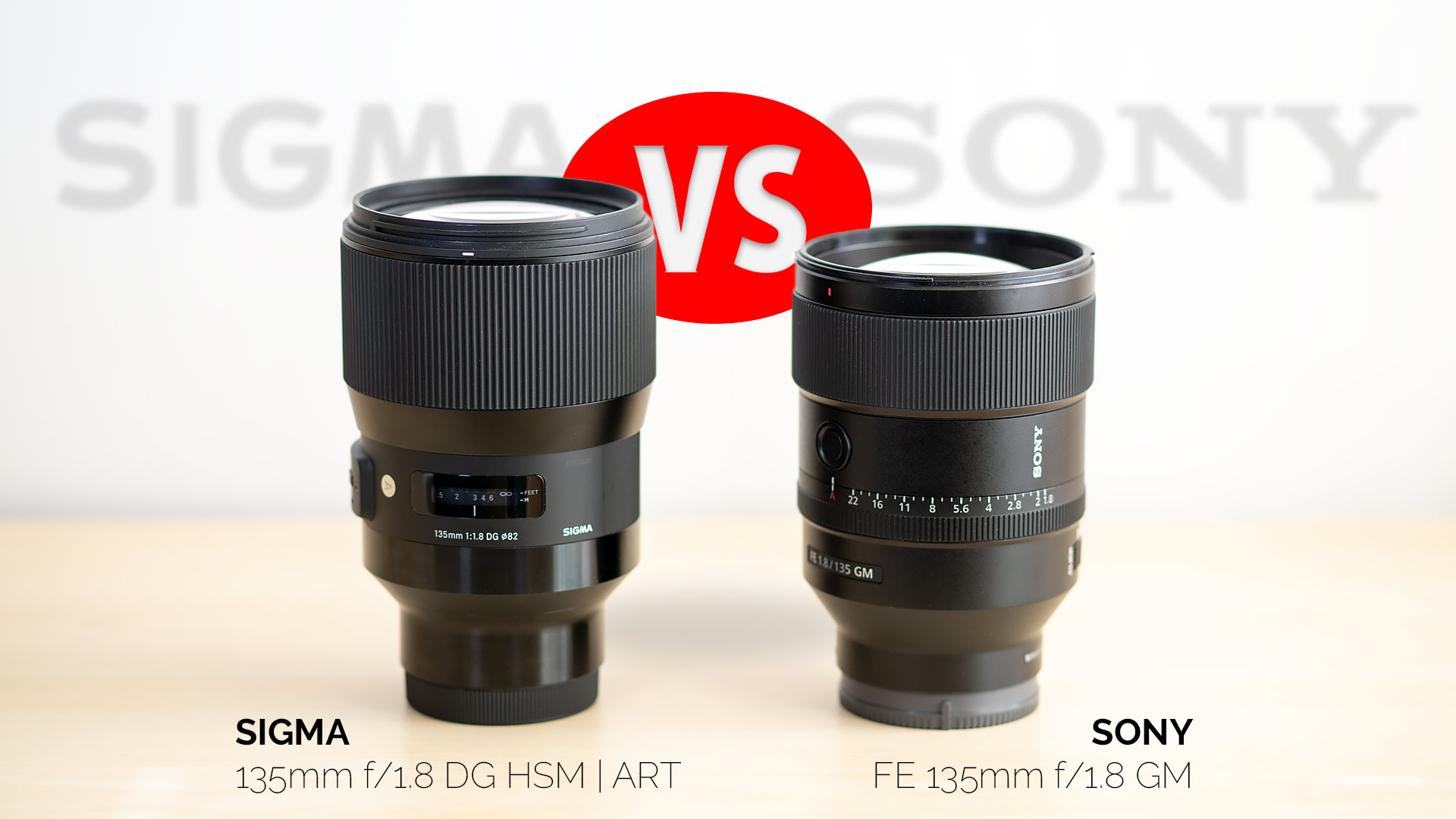 Samyang AF 135mm f/1.8 FE Size Comparison vs Sony 135mm f/1.8 GM vs Sigma  135mm f/1.8 - Sony Addict